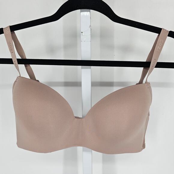 Izod Other - Izod womens Sz 38C Classic Lightly Padded T Shirt Bra Blush Pink Tan